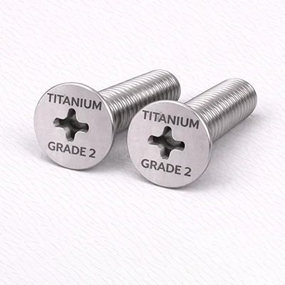 Titanium Grade 2 screw product example