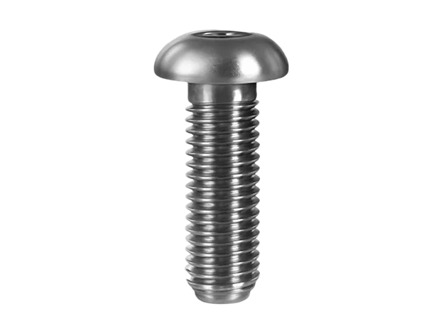 Precision exotic metal button head cap screws - low profile fasteners
