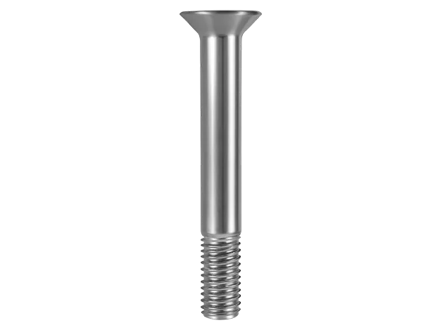 Precision exotic metal flat countersunk head cap screws - flush fasteners